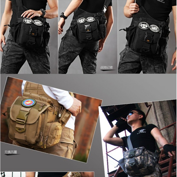Tas Selempang Kamera Army Tactical Organizer Import 249