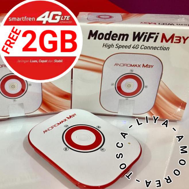Avzw Mifi Router Modem Wifi 4G Smartfren Andromax M3Y Special Edition - 2Gb - M3Y 2Gb Uwzt