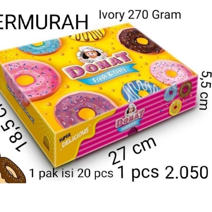 

ナ DUS/KOTAK ISI 6 PCS DONAT BESAR Bahan Duplek AK 310 gr dan Ivory 270 gr lebih kaku.