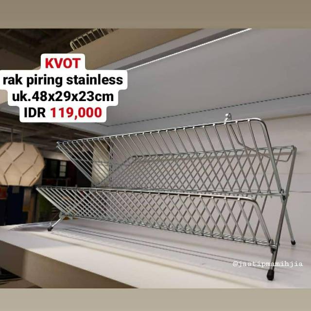  RAK PIRING STAINLESS IKEA  KVOT Shopee Indonesia