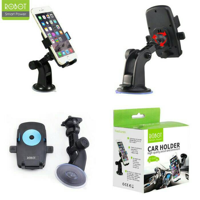 HANDPHONE CAR HOLDER / WINDOW PHONE HOLDER / DUDUKAN HP ROBOT RT CH01