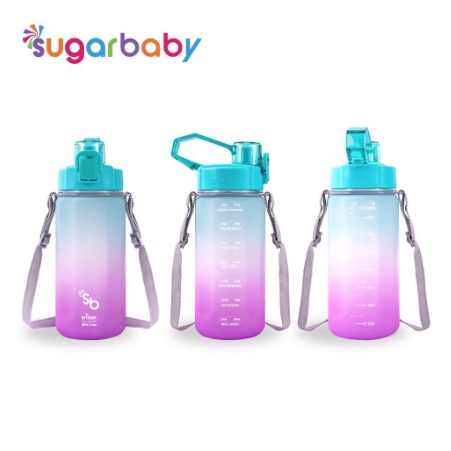 Sugar Baby Tritan Fit Bottle 2in1 Rainbow 1050ML - Botol Minum Anak