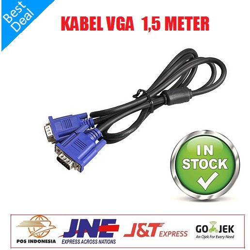 Kabel Vga 1.5 M kwalitas bagus