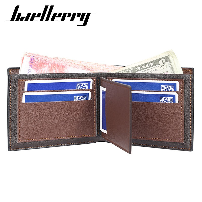 BAELLERRY DR038 Dompet Pria Bahan Kulit PU Leather Premium WATCHKITE WKOS