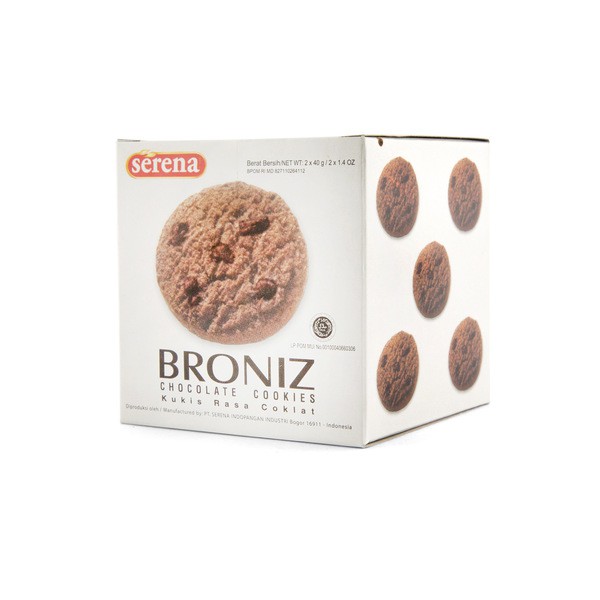 

Serena BRONIZ Chocolate Cookies 80gr (2 x 40gr)