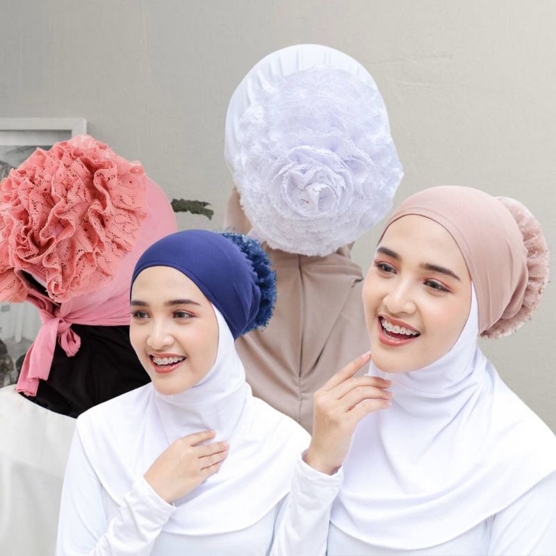 INNER TURKI HIJAB CEPOL RENDA BRUKAT POLOS/DALEMAN KERUDUNG CIPUT CEPOL