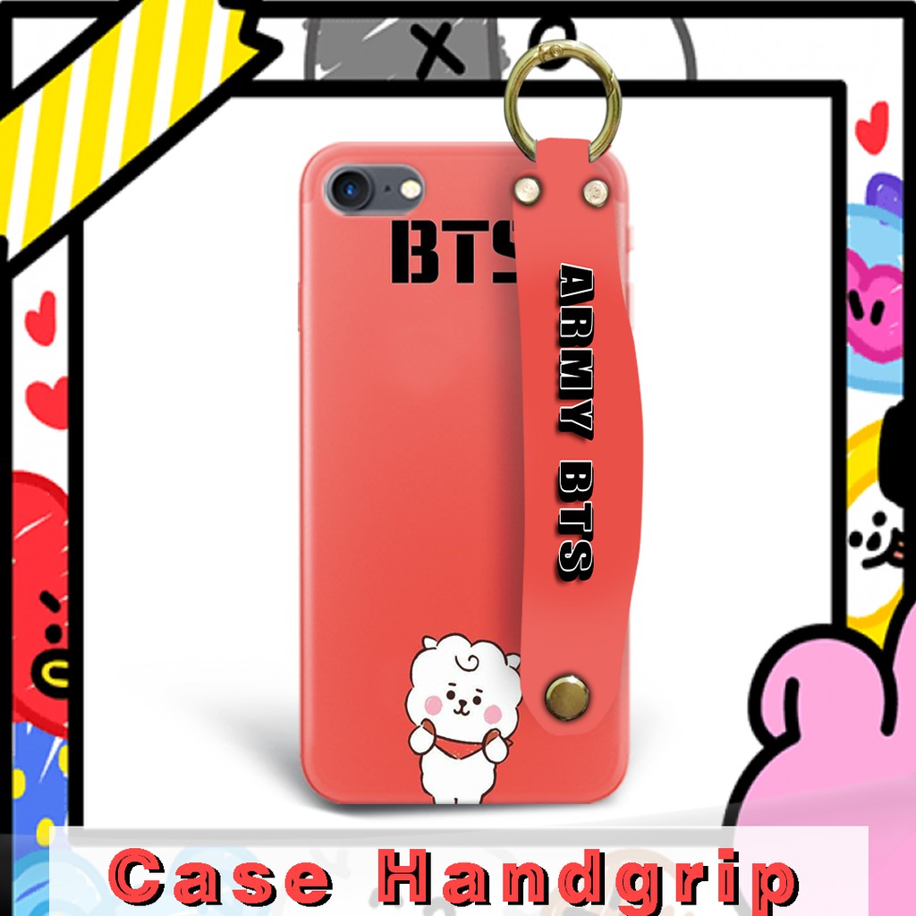 Case Iphone 6 6s 6+ 7 7+ 8 8+ X XS MAX 11 11 Pro Casing Handgrip BT21 RJ BTS