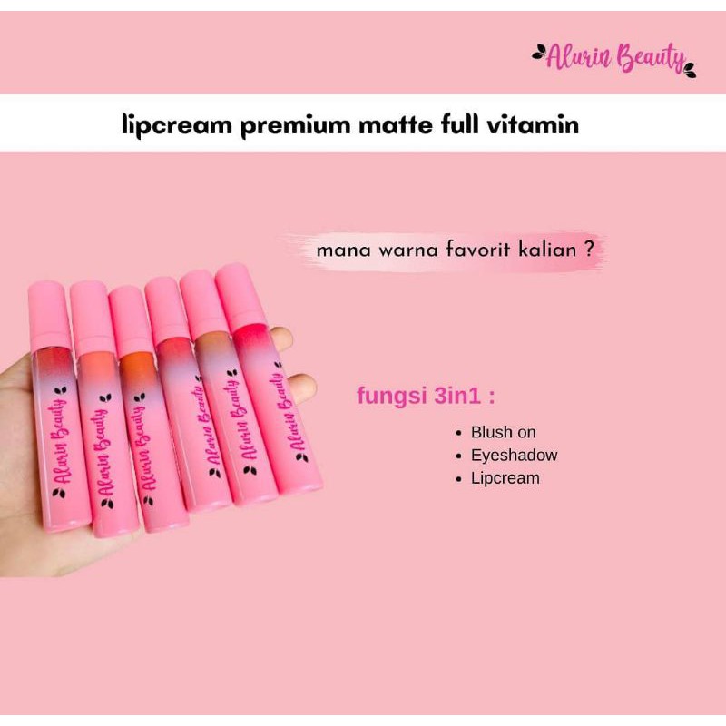 LIPCREAM ALURIN BEAUTY BPOM ORIGINAL