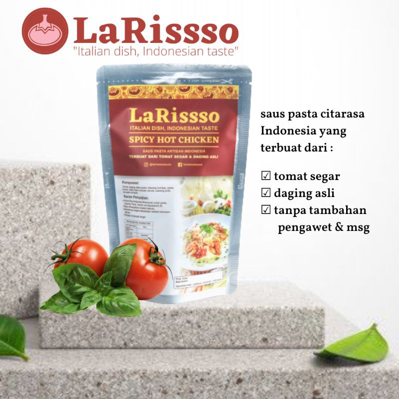 

Saus Pasta Spicy Hot Chicken LaRissso Family Pack 500g