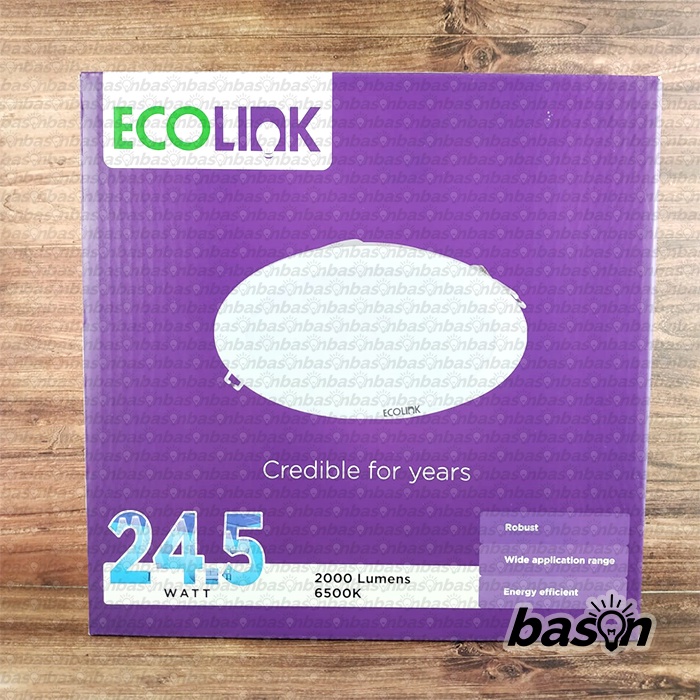 ECOLINK EDN200B 24.5W LED20 D200 8 inch - Lampu Downlight LED 24W