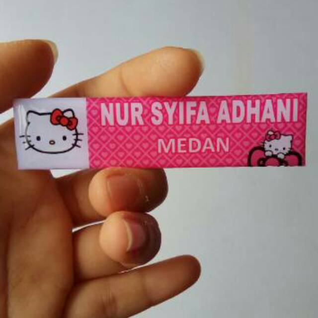 

Name tag akrilik resin magnet