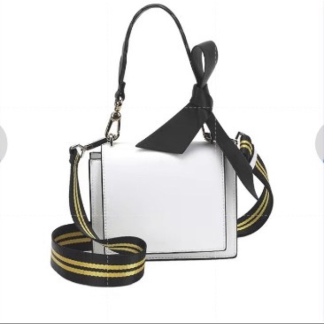 Charles and Keith Bag White Nylon Strap
