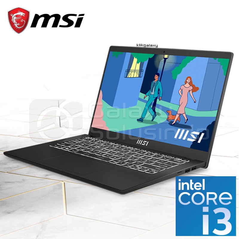 MSi MODERN 14 C11M 005ID Core I3 1115G4 512GB SSD 8GB RAM INTEL UHD GRAPHIC - Classic Black Notebook