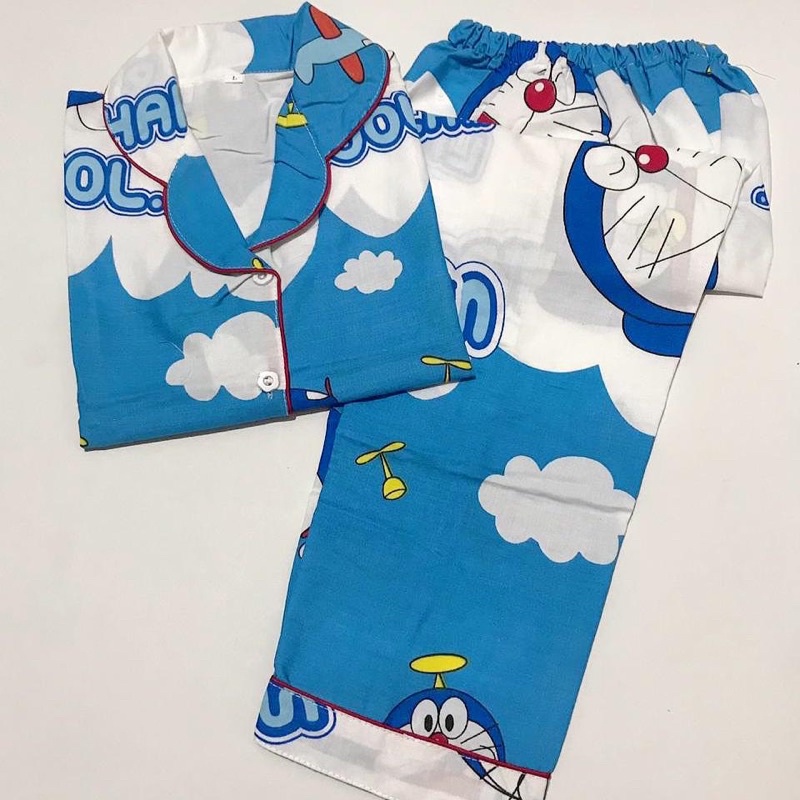 Emon awan bajutidur stelan piyama bisa couple mom kids and family