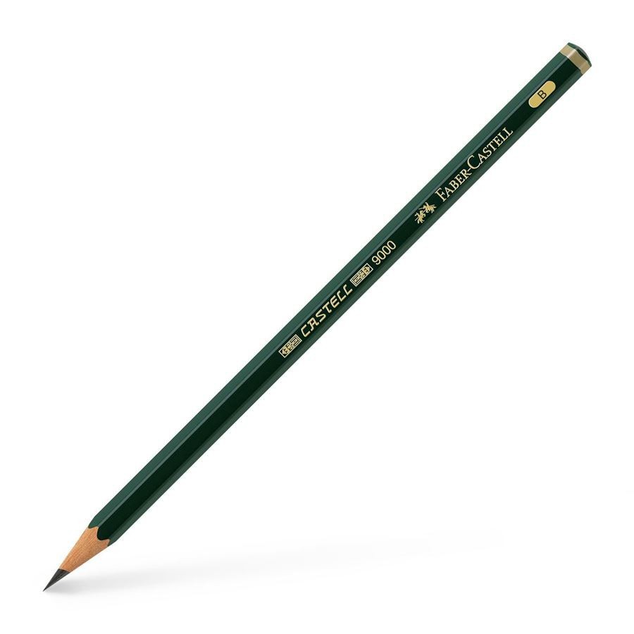 

Faber-Castell Black Pencil Castell 9000 B (satuan)