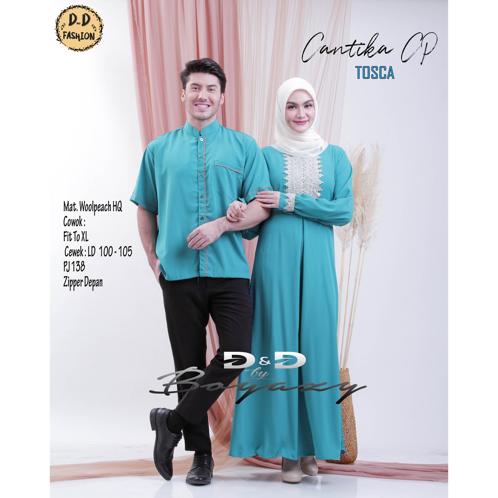 CANTIKA BAJU COUPLE PASANGAN MUSLIM/BAJU COUPLE/BAJU GAMIS MUSLIM COUPLE/CANTIKA COUPLE