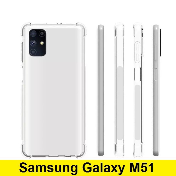 Soft Case Silikon Samsung Galaxy M31 dan M51 Bening Transparant Airbag Anti Crack Tebal