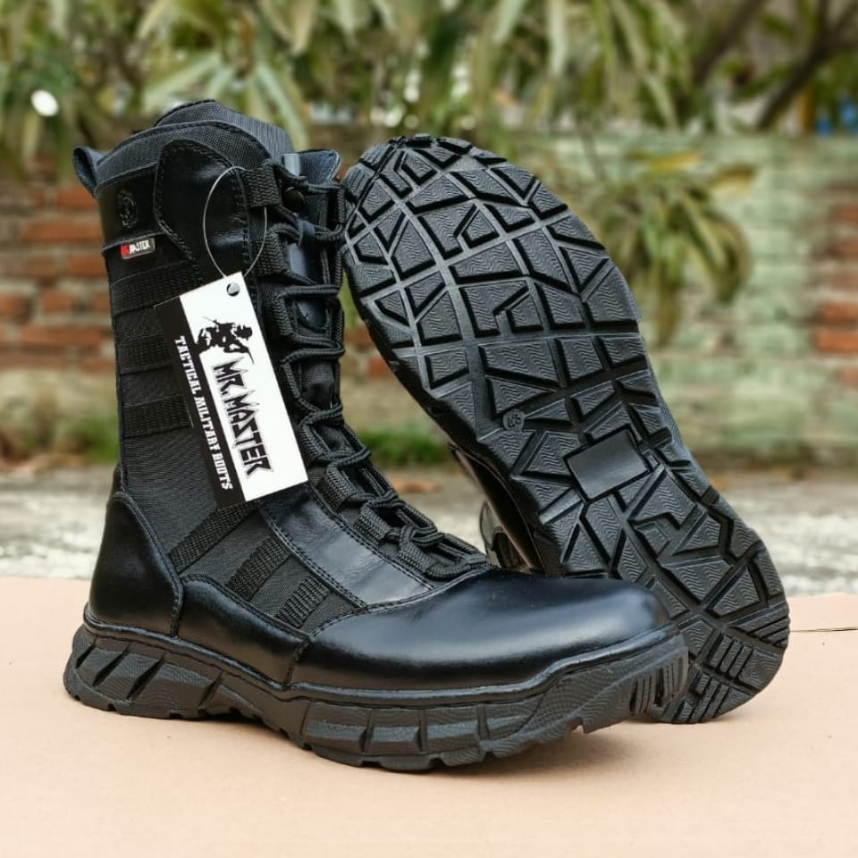 Sepatu Pdl Ninja Weba Model Terbaru Kulit Sapi Asli Merk MR MASTER Sepatu Pdl Dinas Lapangan Tni Polri Security Satpam