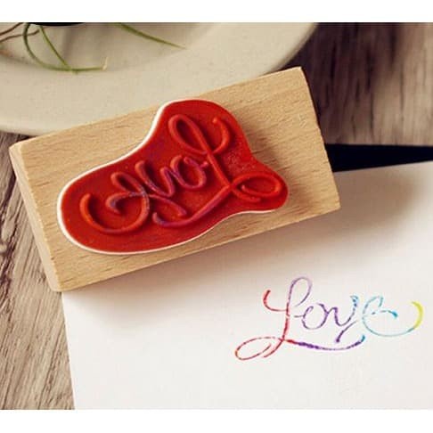 Wooden Stamp - Love Words Series