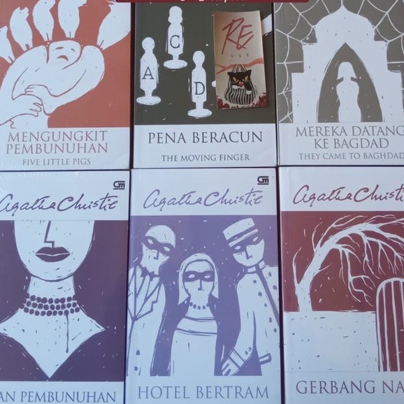 [INDONESIA] BUKU NOVEL AGATHA CHRISTIE -SAKSI BISU -IKLAN PEMBUNUHAN -MENGUNGKIT PEMBUNUHAN -MEREKA DATANG KE BAGDAD -RUMAH GEMA [ORIGINAL]