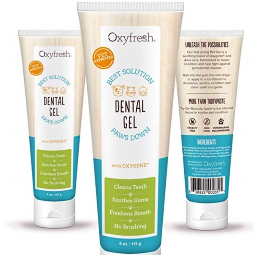 Pet Dental Gel Oxyfresh /Oxyfresh Pet Gel Dental Gel 28gr FRESHPACK/Oxyfresh Pet Gel Dental Gel 113g