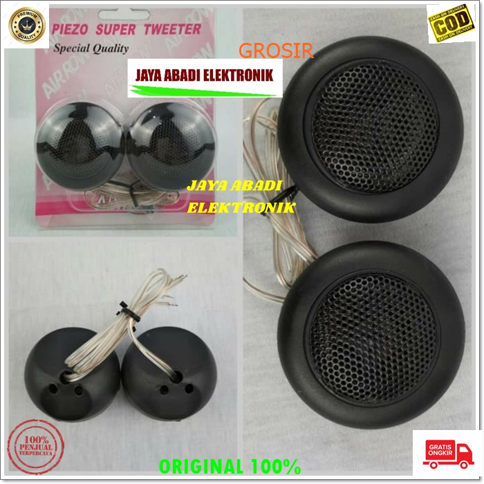 G516  ORIGINAL SPEAKER PIEZO TREBLE SUPER TWEETER TWITER SUROUND MAGNET MOBIL CAR AUDIO VOKAL SUARA 