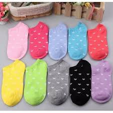 Kaos Kaki Fashion Unisex Wanita Pria Murah Kaus Motif Semata Kaoskaki Ankle Socks Pendek Love