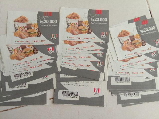 Voucher Kfc Nominal 20.000 (fisik)