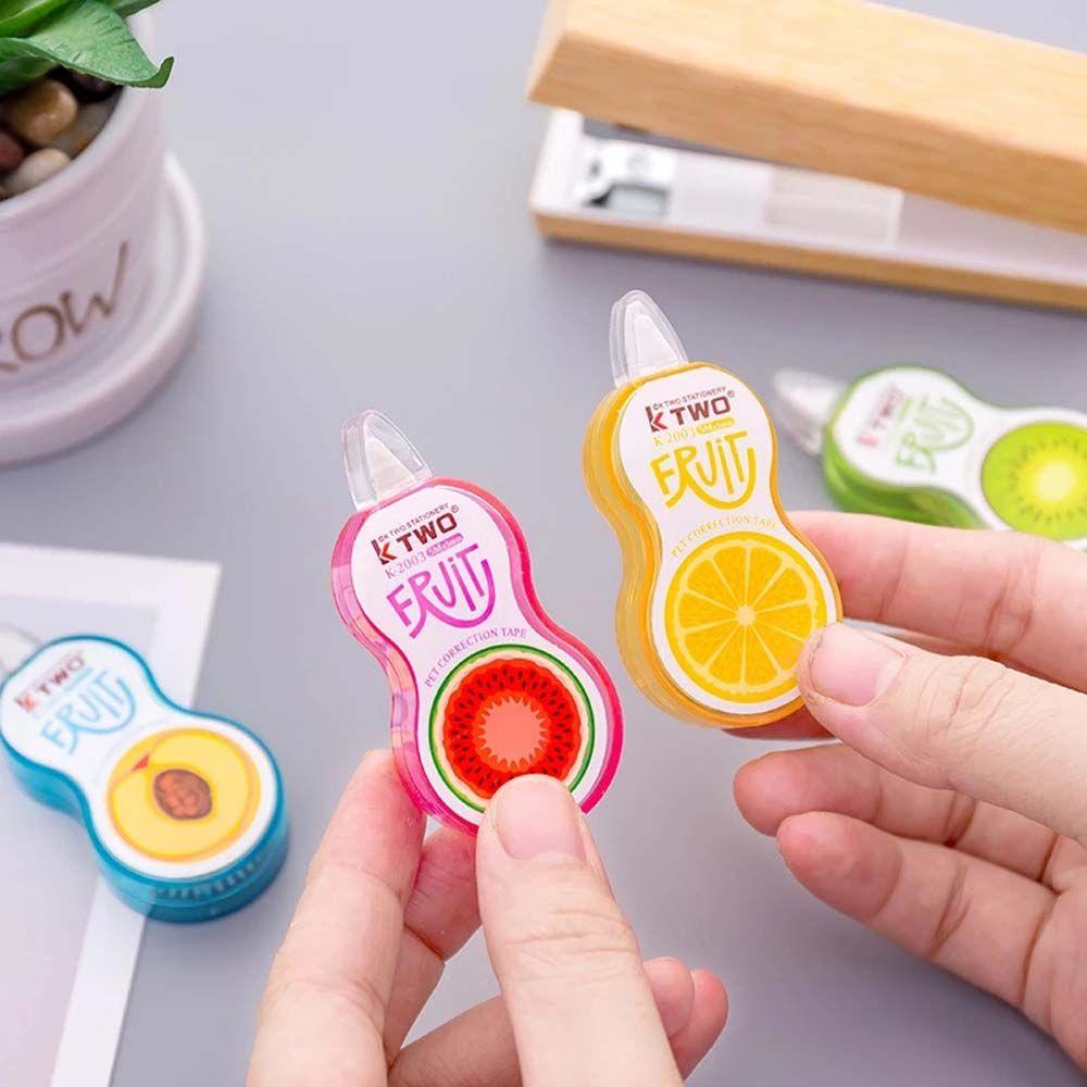 Lanfy Corrector Tape Mini Korea Perlengkapan Kantor 5m Kartun Perlengkapan Sekolah Donat Corrector Tape