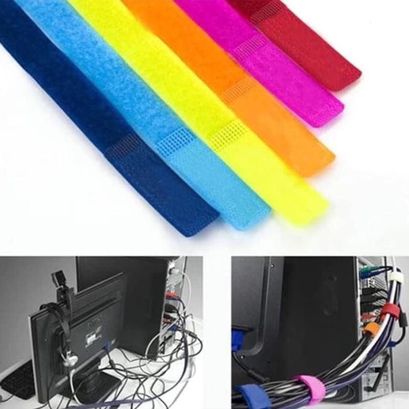 Fonken Velcro Strap Binder Cable 13cm Pengikat Penjepit Kabel - Isi 5 pcs Random Color