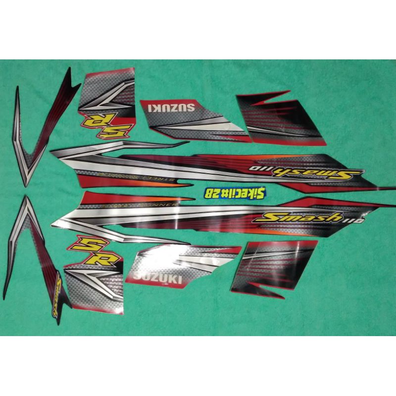 striping sticker suzuki smash new 110 SR smash revo 110 SR