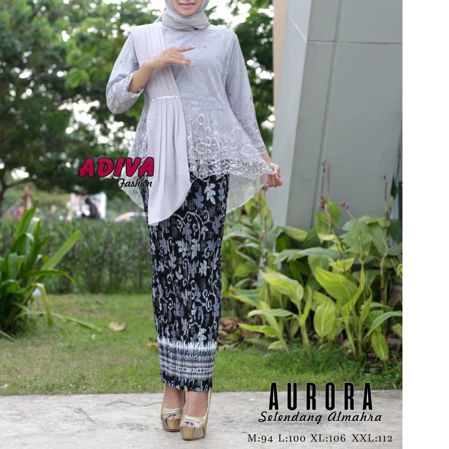 ♡ () SETELAN KEBAYA MODERN TILLE SELENDANG/KEBAYA BROKAT MODERN/KEBAYA WISUDA/BAJU KEBAYA SELENDANG