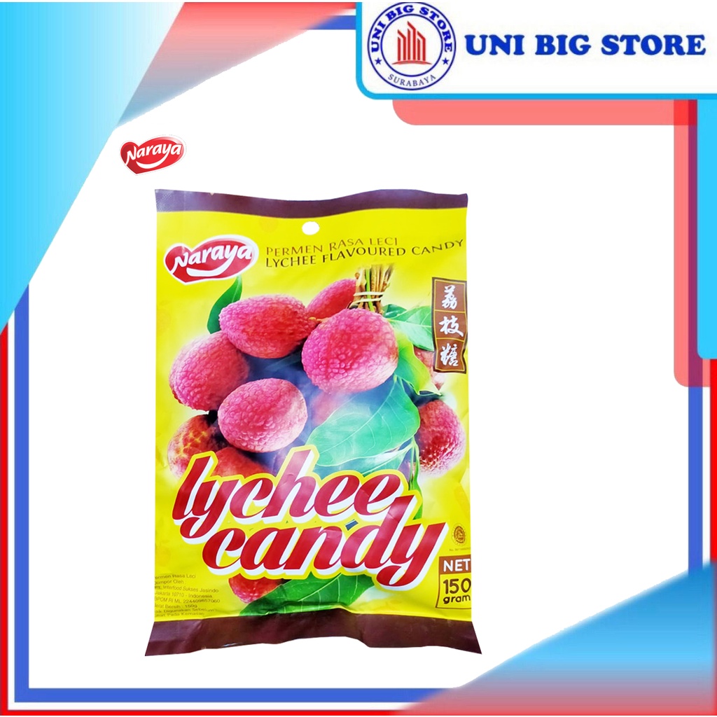 

Naraya Lychee Candy 150 gr Permen Rasa Leci