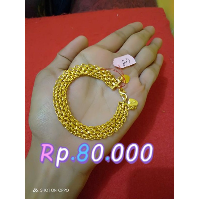 best seller gelang dobel nori 20 gr lpis ems24