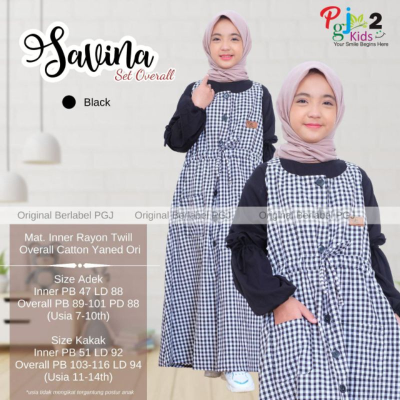 SAVINA SET OVERALL / SET OVERALL KIDS / PGJ