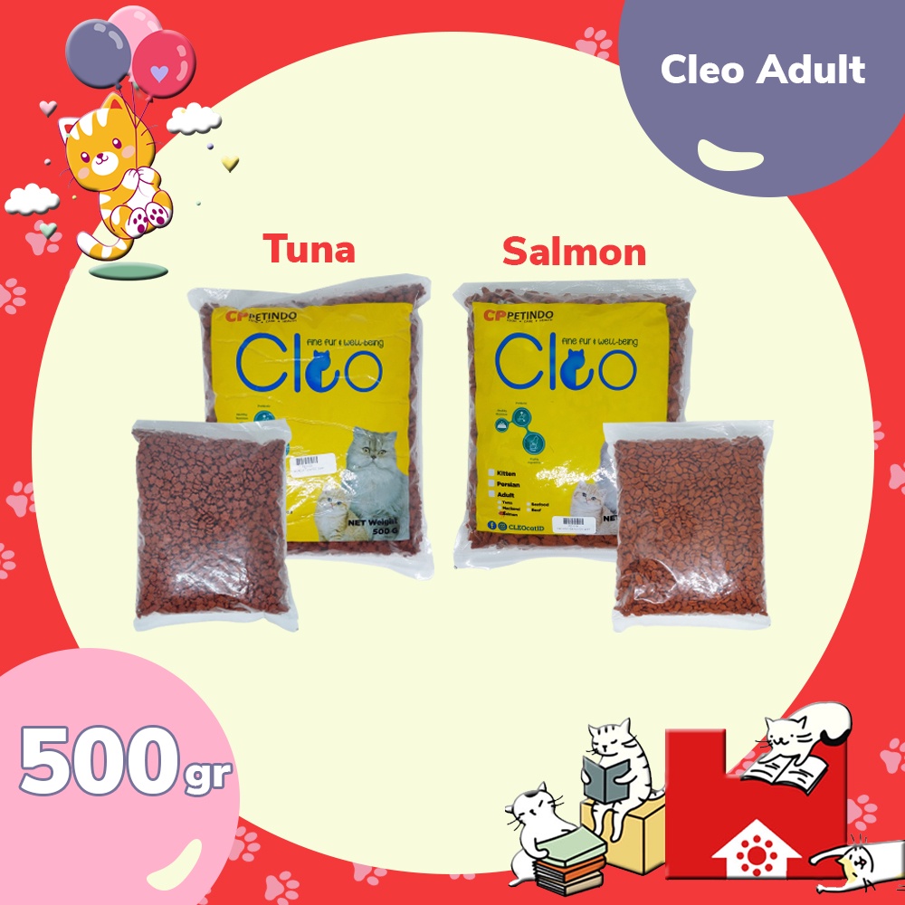 Cleo Adult Tuna &amp; Salmon 500GR - Makanan Kucing