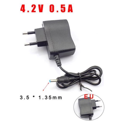 Adaptor Cas senter Polisi 4.2 Volt Lithium Battery Charger Flashlight AC/DC Power Supply Adapter 3.5