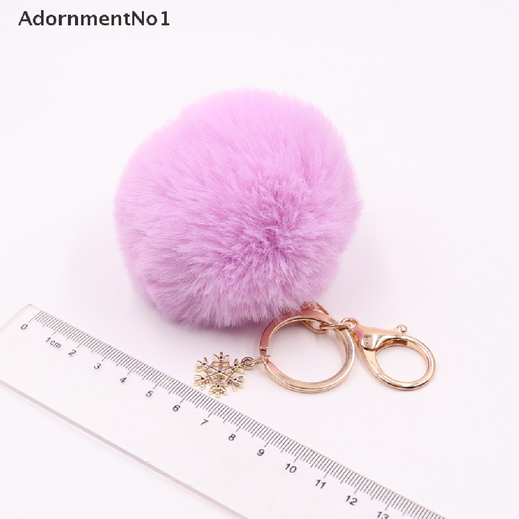 (AdornmentNo1) Gantungan Kunci Pompom Bulu Kelinci Imitasi Charms