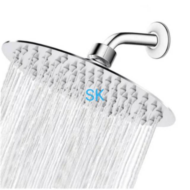 Wall Shower Kamar Mandi Stainles Lengkap 8&quot; 10&quot; 12&quot; - Wall Shower Tanam Tembok Stainles Steel