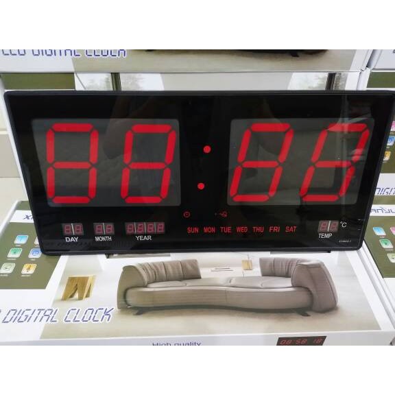 Jam Dinding Digital LED Meja LED Clock 4622-1 Merah