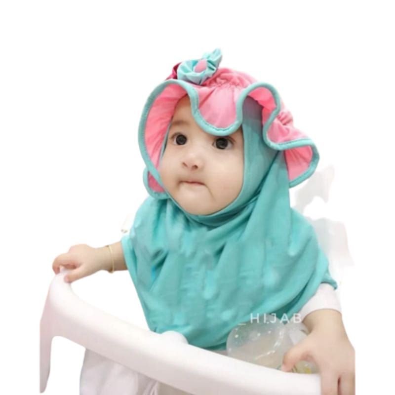 Jilbab Topi Polos Anak Bayi Usia 0-3 Tahun Premium | Hijab Tk Baby Perempuan Newborn Lucu Kerudung Sekolah Lembut Sd  Terbaru