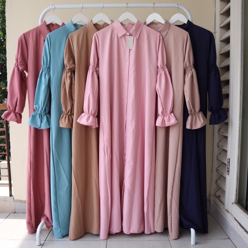 GAMIS MUSLIM LALUNA GAMIS BAHAN SHAKILA PREMIUM