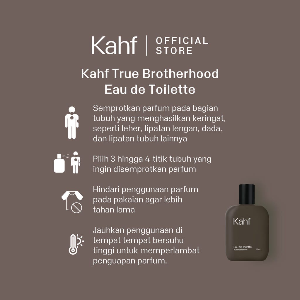 KAHF PARFUM Eau De Toilette 35ml - Kahf Inviorating Waterfall 35ml - Kahf Revered Oud 35ml - Kahf True Brotherhood 35ml - Kahf Humbling Forest 335ml / Kahf Parfum Invigorating Waterfall - Eau De Toilette 35 ml SALE PROMO