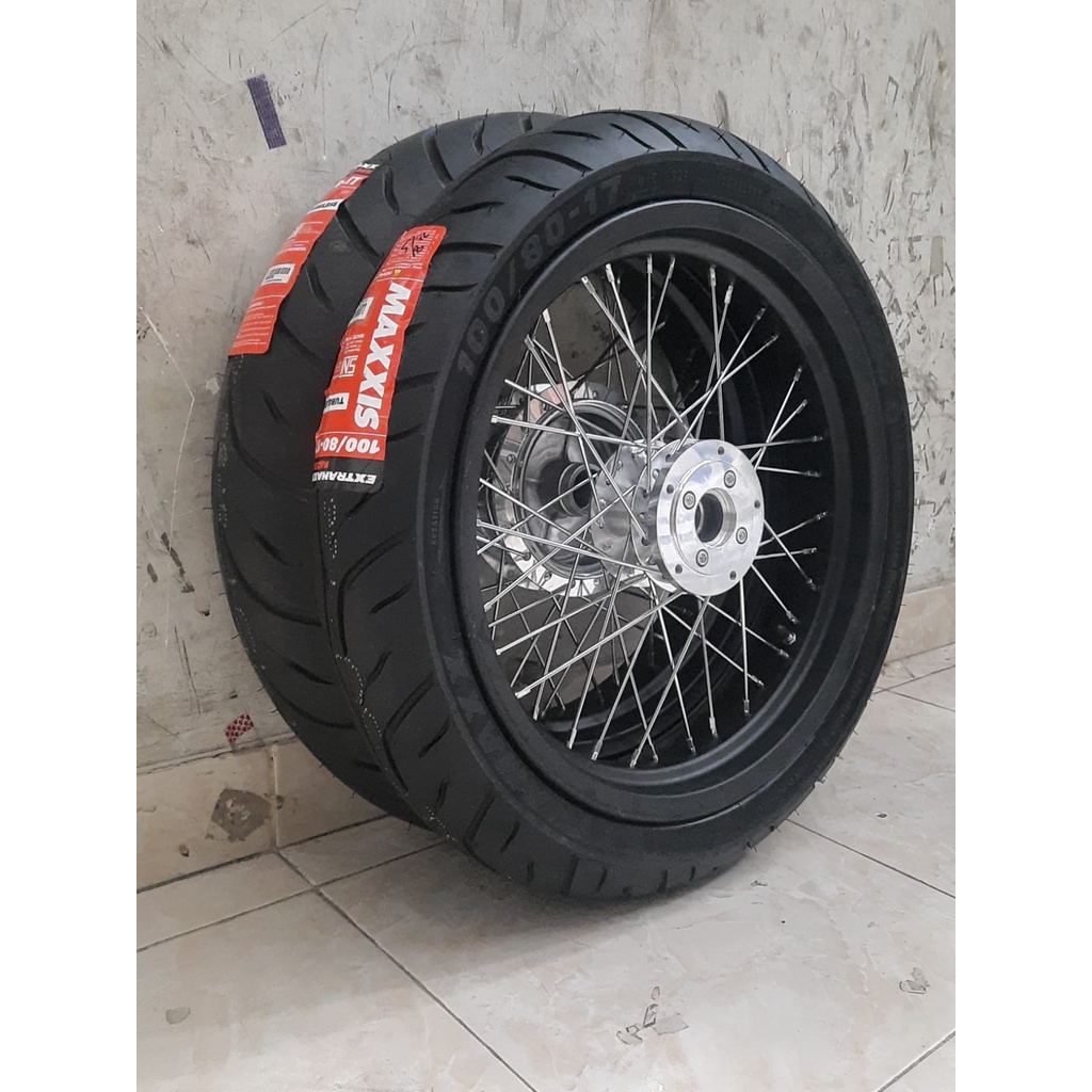 VELG SET depan belakang CBR 150 NEW CBR 150 OLD vixion old VIXION new+ BAN tinggal pasang saja