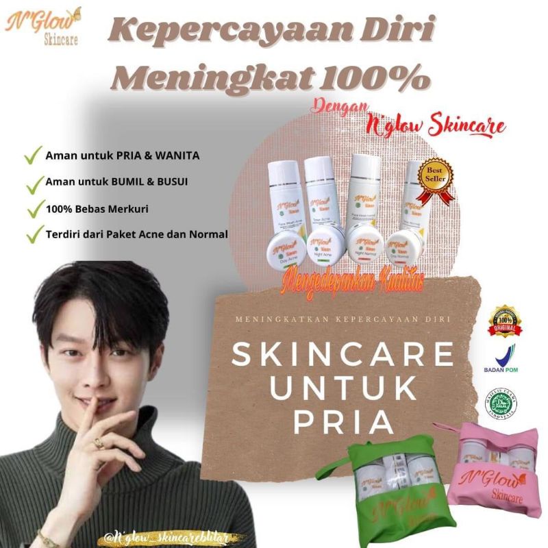 N'Glow Skincare 100% Pemutih Wajah yang Ampuh Aman BPOM dan Original