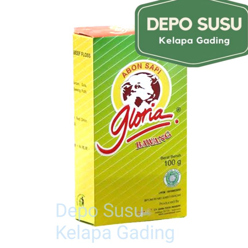 Abon Sapi Gloria 100gr Original Pedas Bawang | Ayam 100 gr Gram Halal Viral