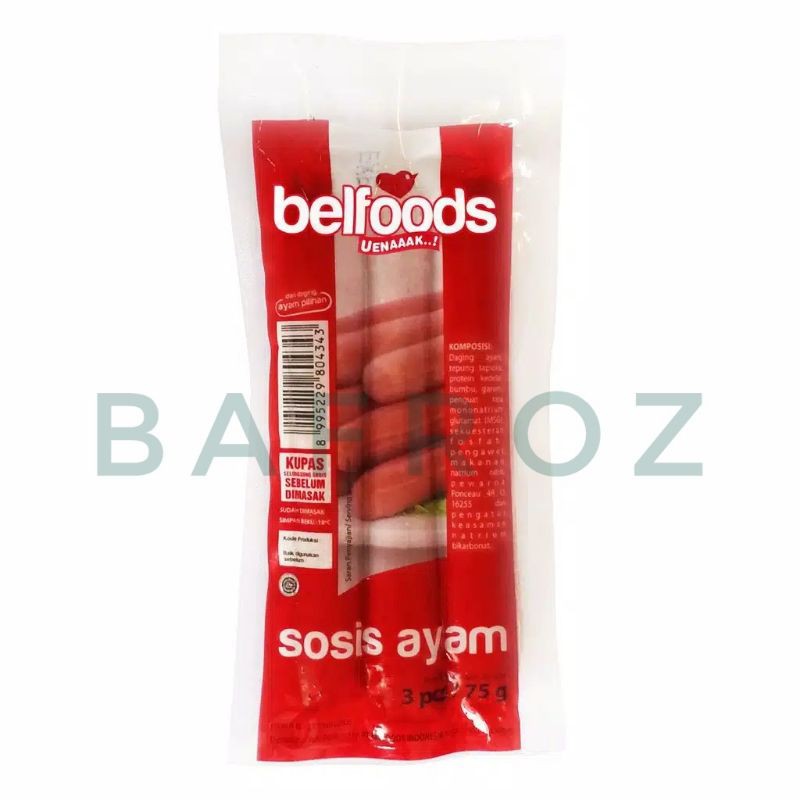 

Belfoods Uenaaak Sosis Ayam 75gr