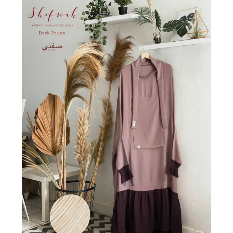 PRELOVED FRENCH KHIMAR OVERHEAD shofwah series by Sofni