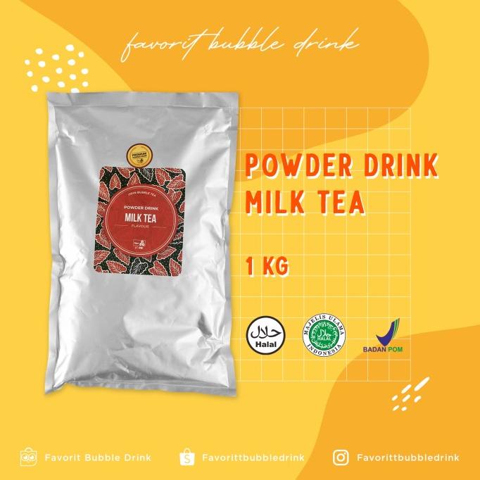 

(BISA COD) Premium powder tea varian Milk Tea TERJAMIN Kode 1284