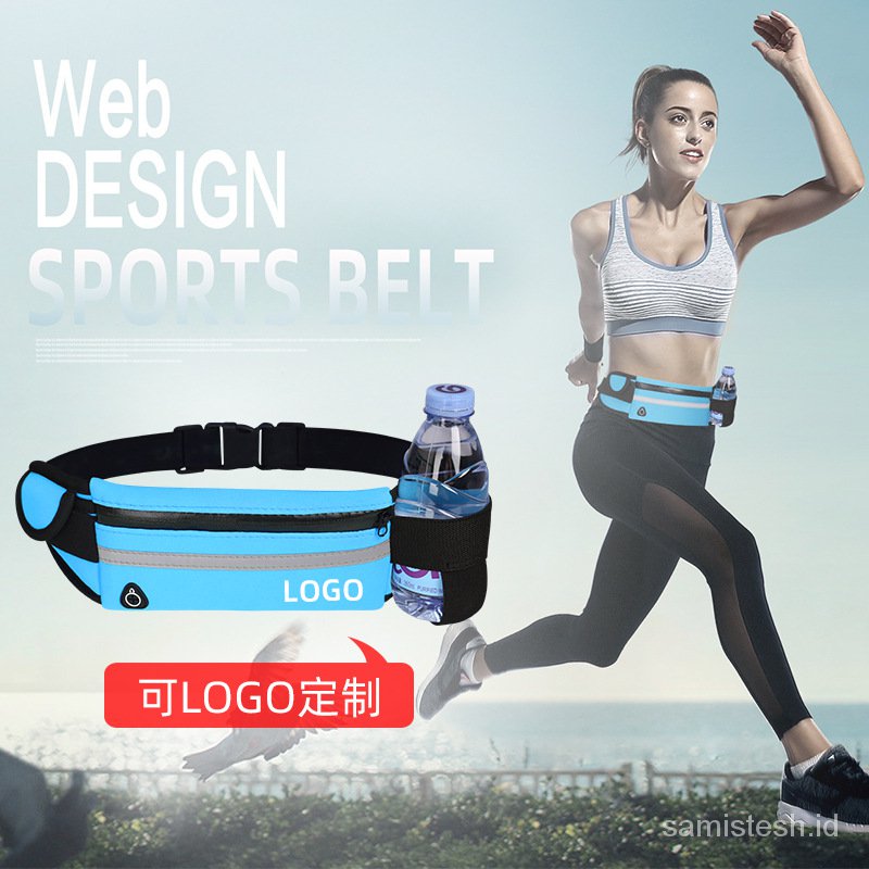Outdoor Sports Waist Bag Fitness Running Pouch Waterproof Cell Phone Storage Bag Sports Bag Bottle W